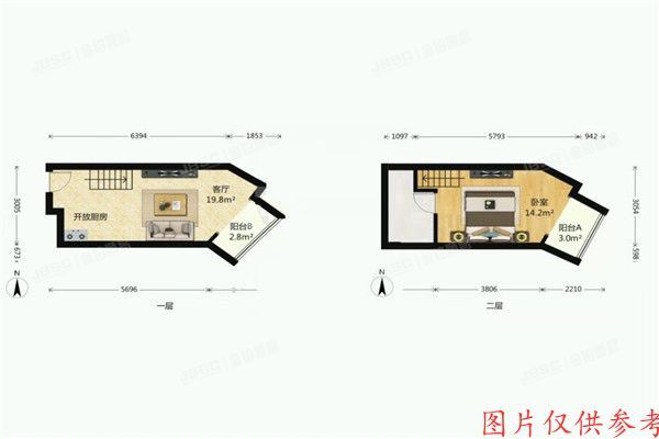 西城区  荣丰2008 10号楼20层2015室
