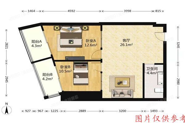 丰台区 天龙华鹤10号楼1单元303室