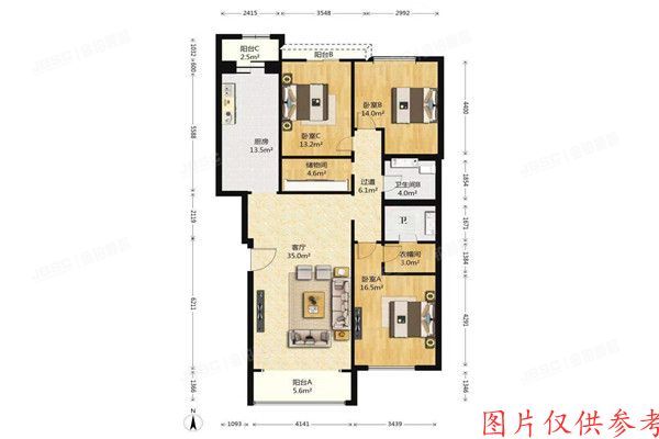 ※丰台区 益辰欣园小区6号楼3单元501室