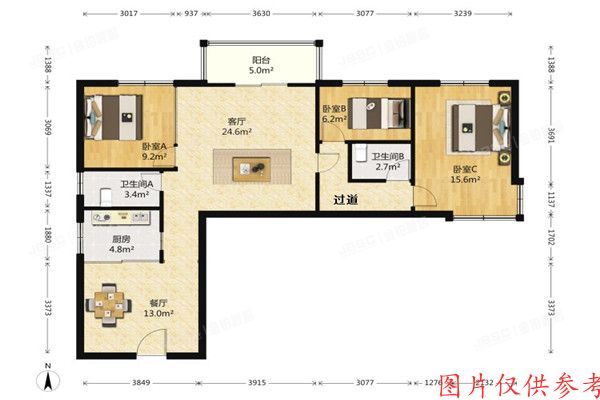 房山区-良乡 嘉瑞通小区5号楼1306室