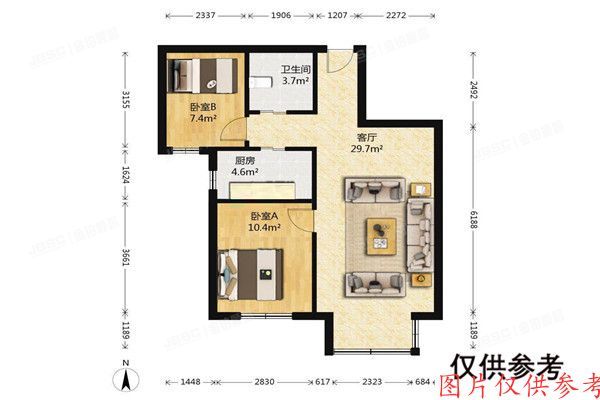 昌平区-东关 金隅嘉和园4号楼2单元1403室