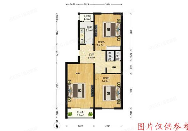 ※朝阳区 常营民族家园B区62号楼3单元601室