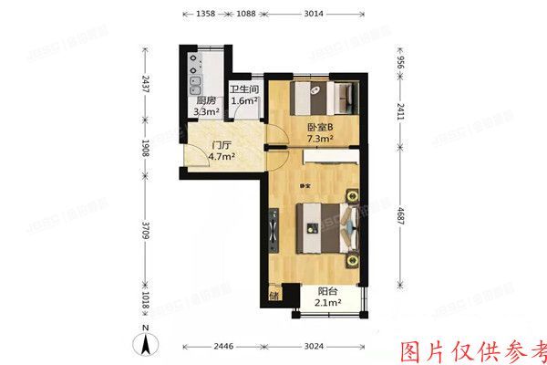 大兴区-黄村镇 黄村西里39号楼4单元201室