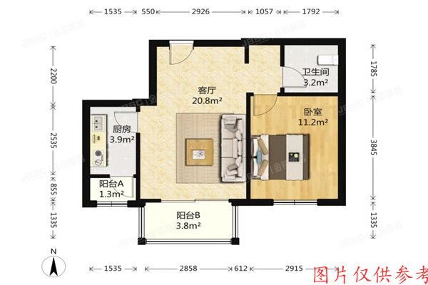 房山区 加州水郡159号3层2单元302室