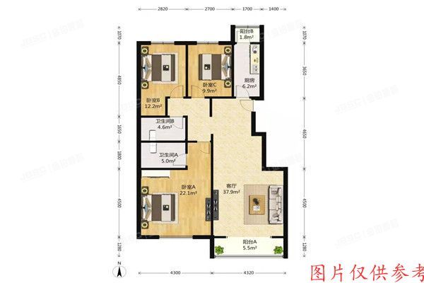 昌平区 新干线家园一区8号楼1单元202室