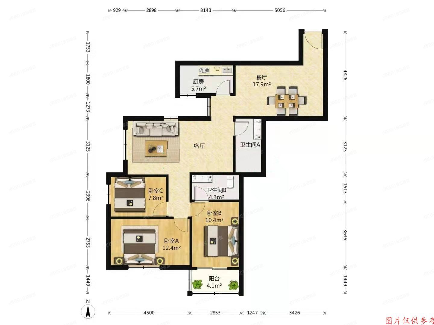 海淀区-知春路 太月园2号楼804室