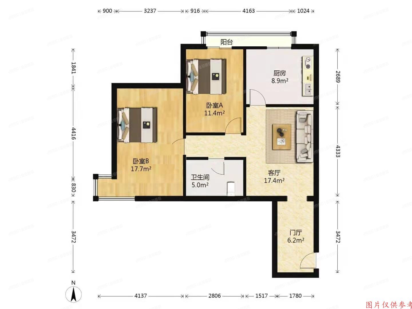 朝阳区 北苑路5号3号楼2层201（黄金苑）
