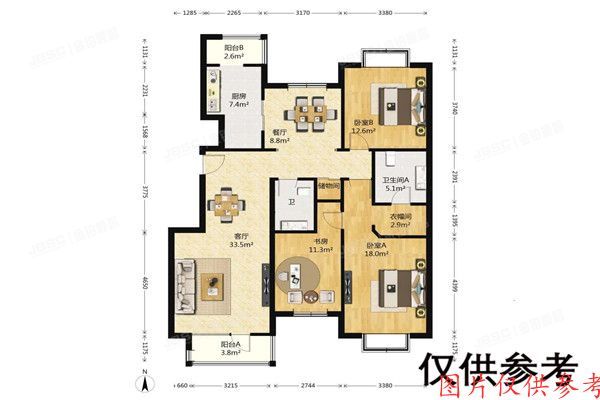 ※朝阳区 格林莱雅2号楼3单元1001室