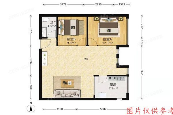 丰台区 天下儒寓天龙华鹤8号楼9层912室
