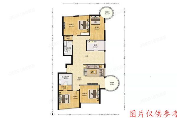 东城区 朝阳门内大街288号院2号楼1单元601室（禾风相府）