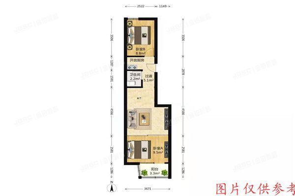 西城区平原里12号楼1层②-1-102