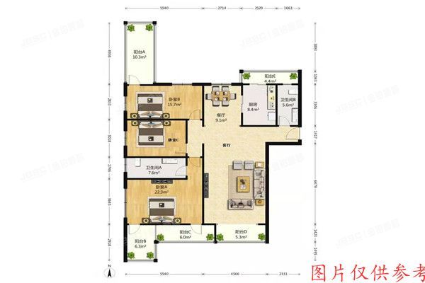 昌平区 名佳花园19号楼3单元4层342室