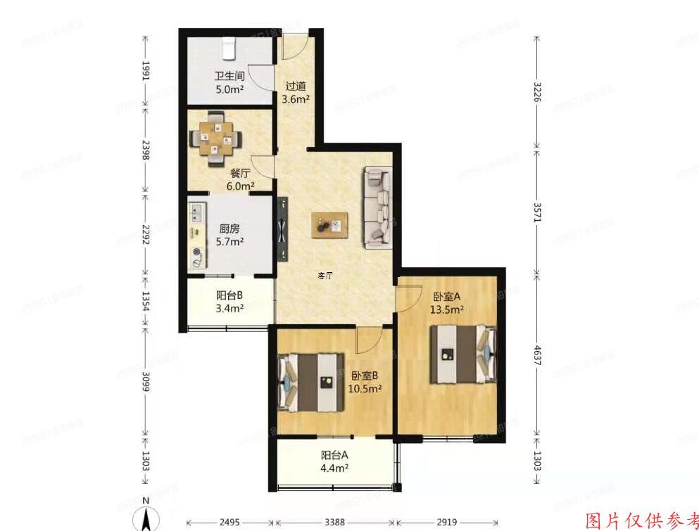 石景山区 海特花园39号楼3层306