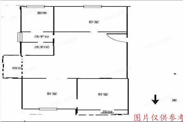 房山区 行宫园三里2号楼1单元301室