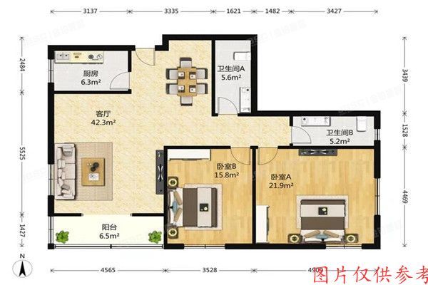 昌平区-北七家 望都家园12号楼1层414号