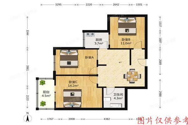 朝阳区-望京 利泽西园106号楼24层2405室