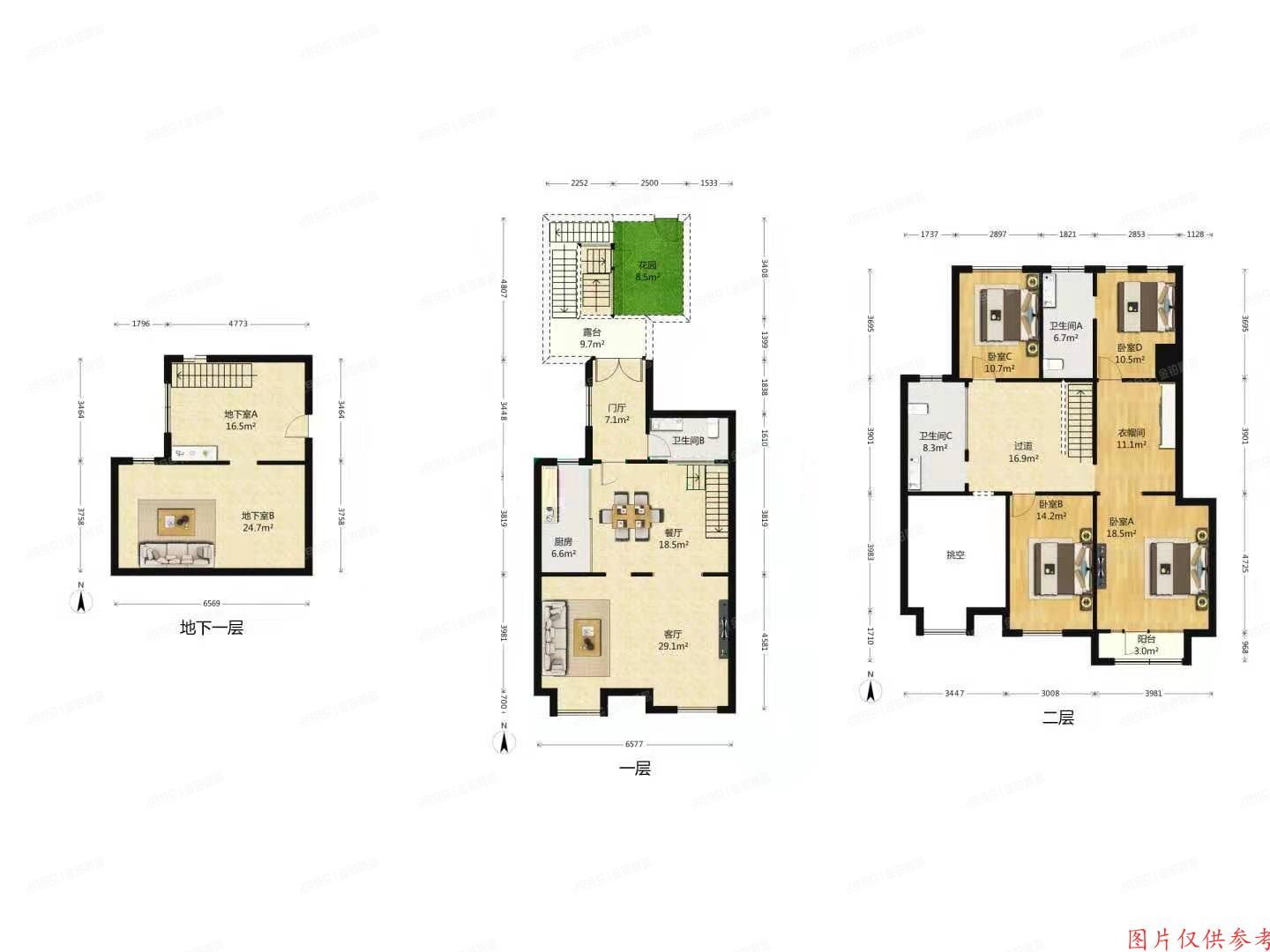 大兴区 乐园路22号院11号楼2至3层3单元201室45%的产权份额（金地仰山）