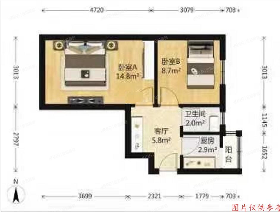 石景山区 永乐小区40号楼1层5单元3室