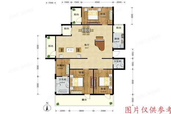 大兴区兴泰街6号院4号楼5层1单元502（旭辉紫郡）