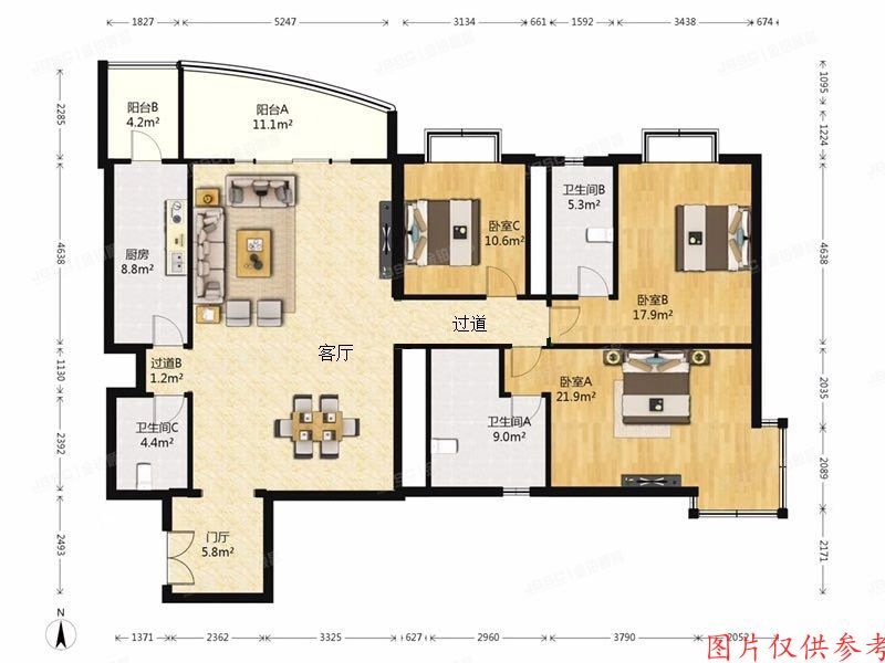 ※朝阳区首图东路5号院2号楼25层29E（御景园）