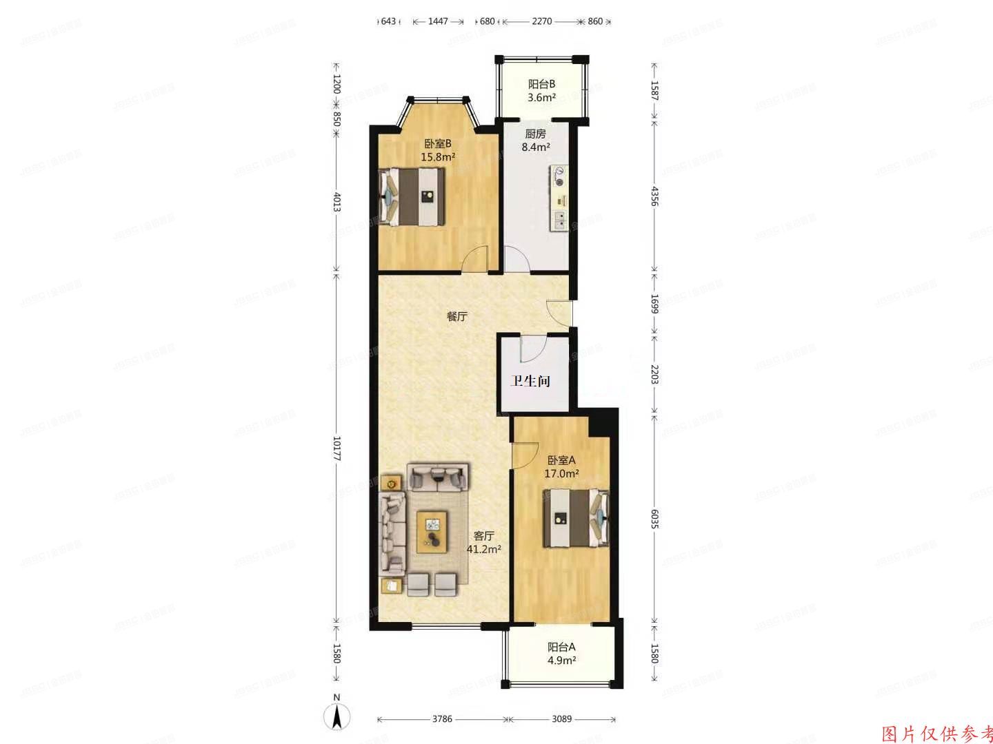 顺义区 馨港庄园二区13号楼1层3-101号