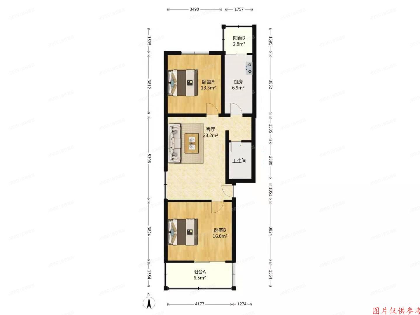 ※昌平区 燕城苑小区10号楼3层7单元302室