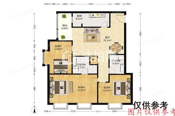 通州区 京贸国际B座6号楼5层605室