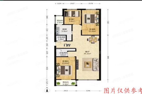 ※海淀区 清缘里中区3号楼10单元4层1007室