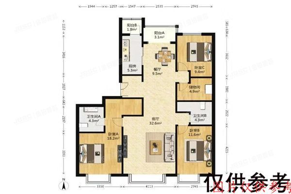 海淀区 富力桃园C区22号楼10单元7层801号