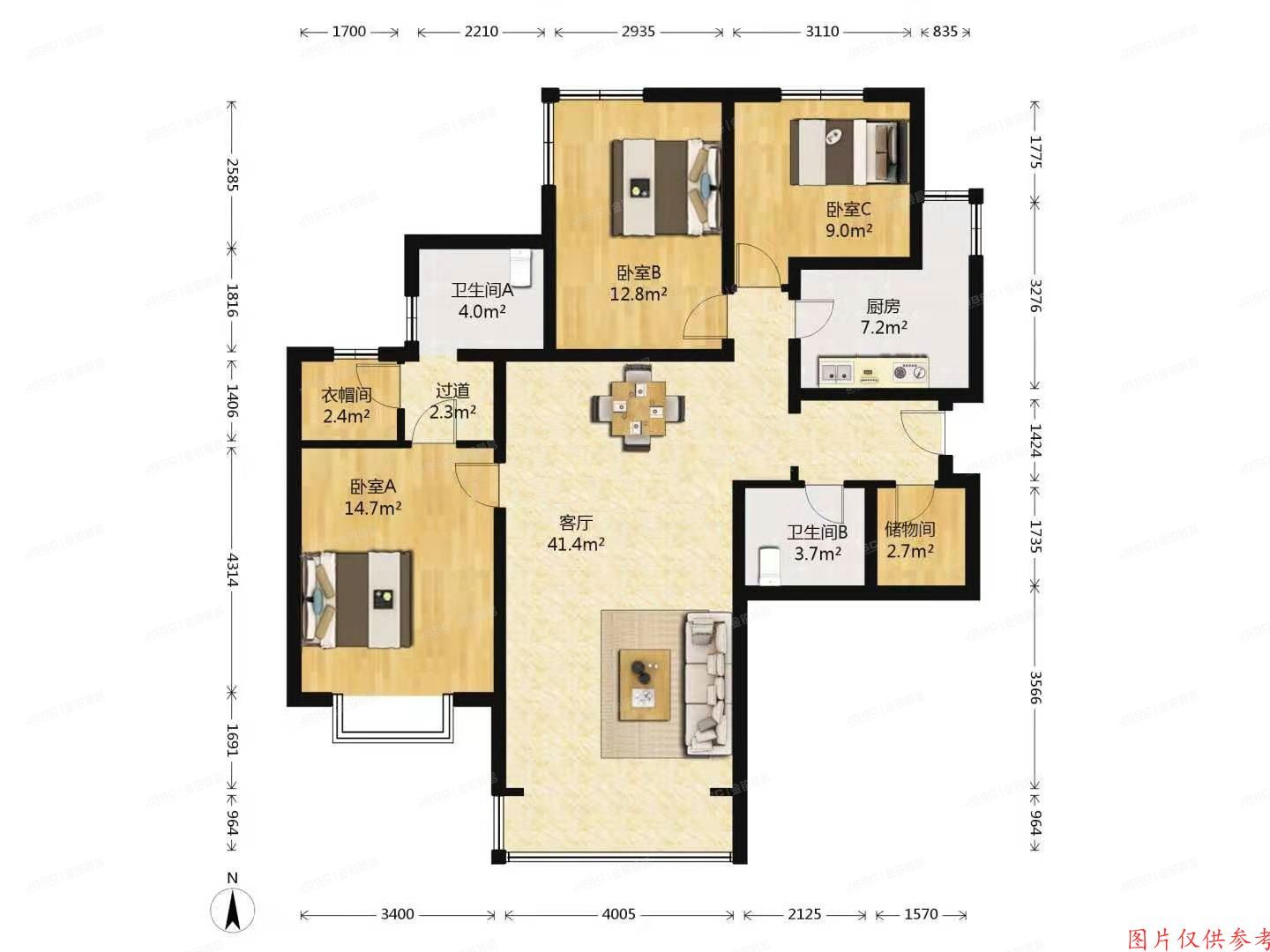 朝阳区-奥林匹克 仰路万科星园16号楼9层1007号