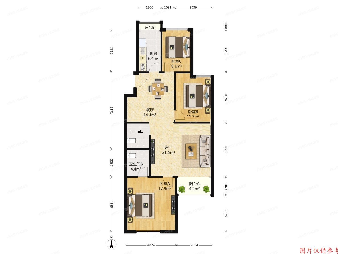 昌平区-回龙观 龙禧苑云趣园三区19号楼3单元401室