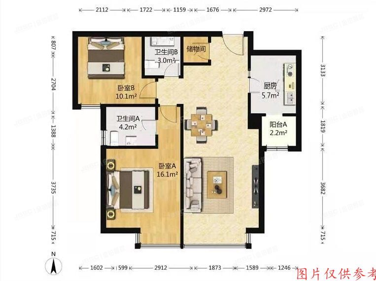 朝阳区南湖西园210号楼19层2205（季景沁园）