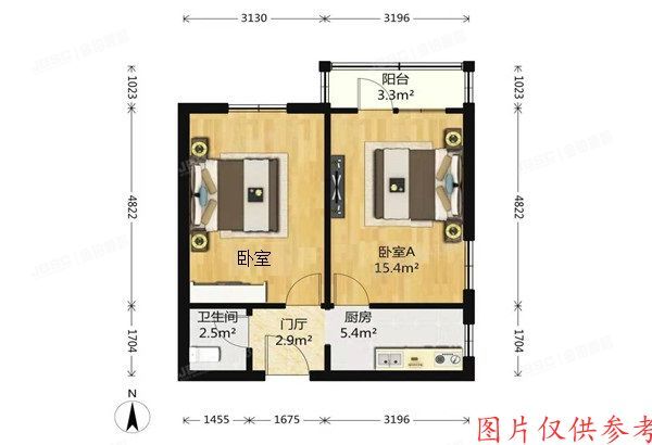 海淀区 明光北里1号楼10层1005号