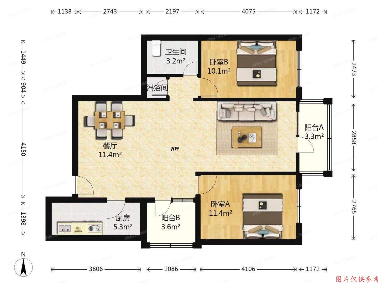 朝阳区 育慧西里26号楼801（锦绣馨园）