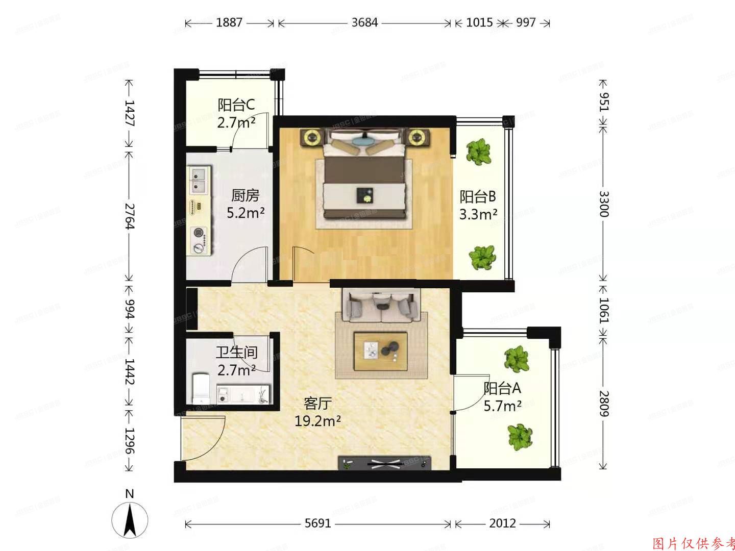 通州区龙旺西里100号2单元1301（k2清水湾）