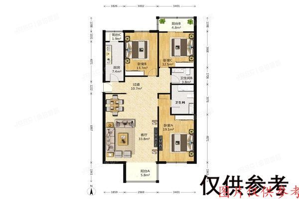 朝阳区 安立花园3号楼2单元1002室