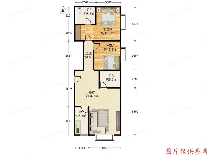 ※西城区 北京尊府3号楼720号