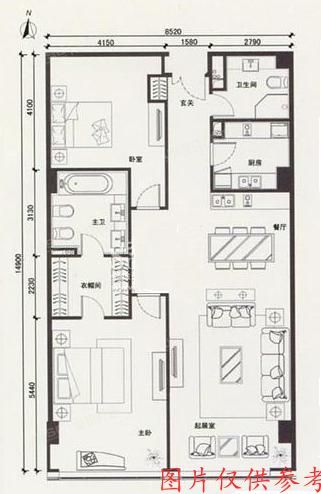 ※东城区 凯德华玺1号楼4层510室