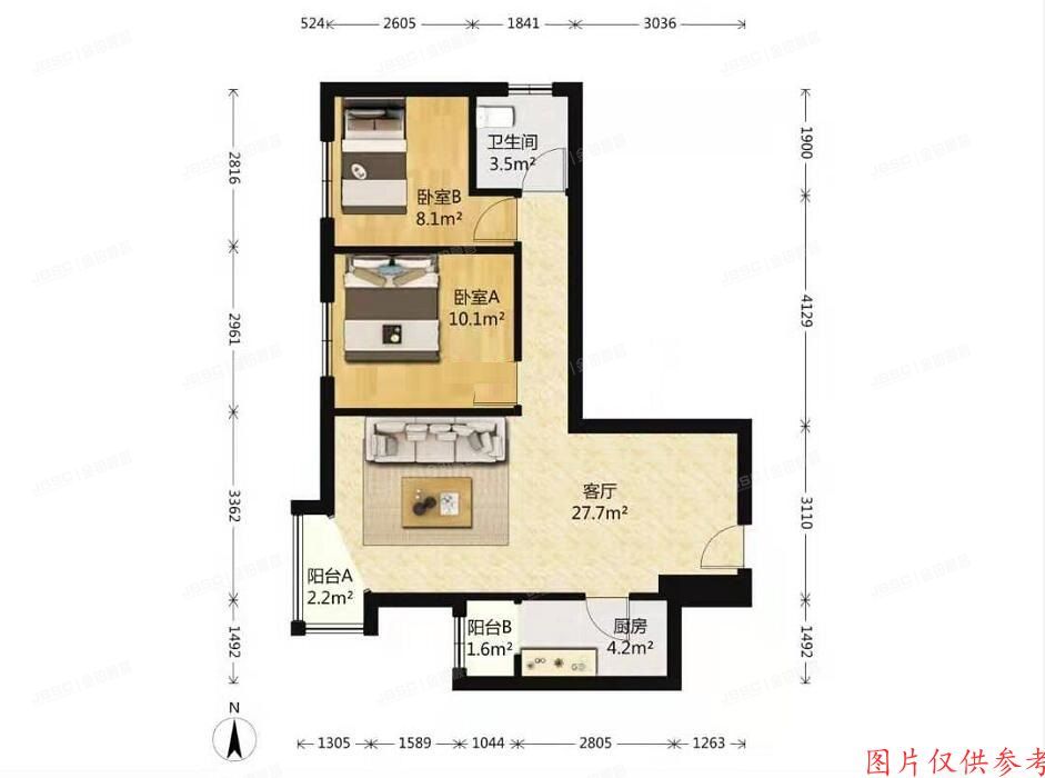丰台区-玉泉营 丰桥路8号院9号楼201号（三环新城）