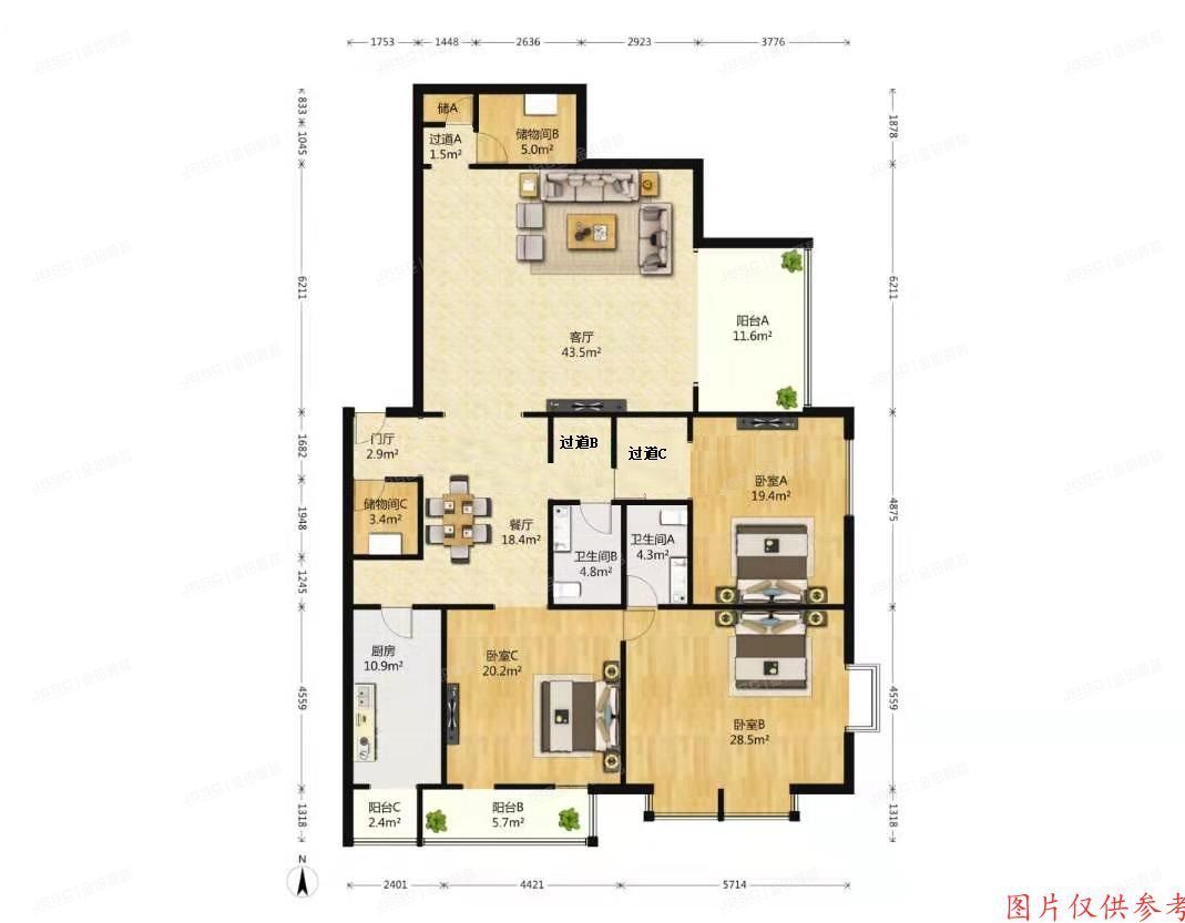 海淀区 紫竹院路1号4号楼1404号（人济山庄）