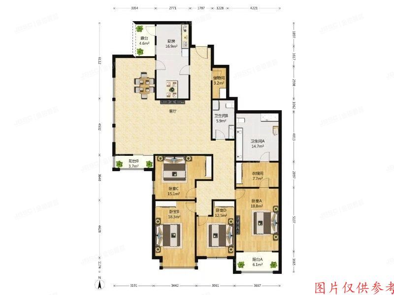 朝阳区 光彩国际公寓1号楼28B室