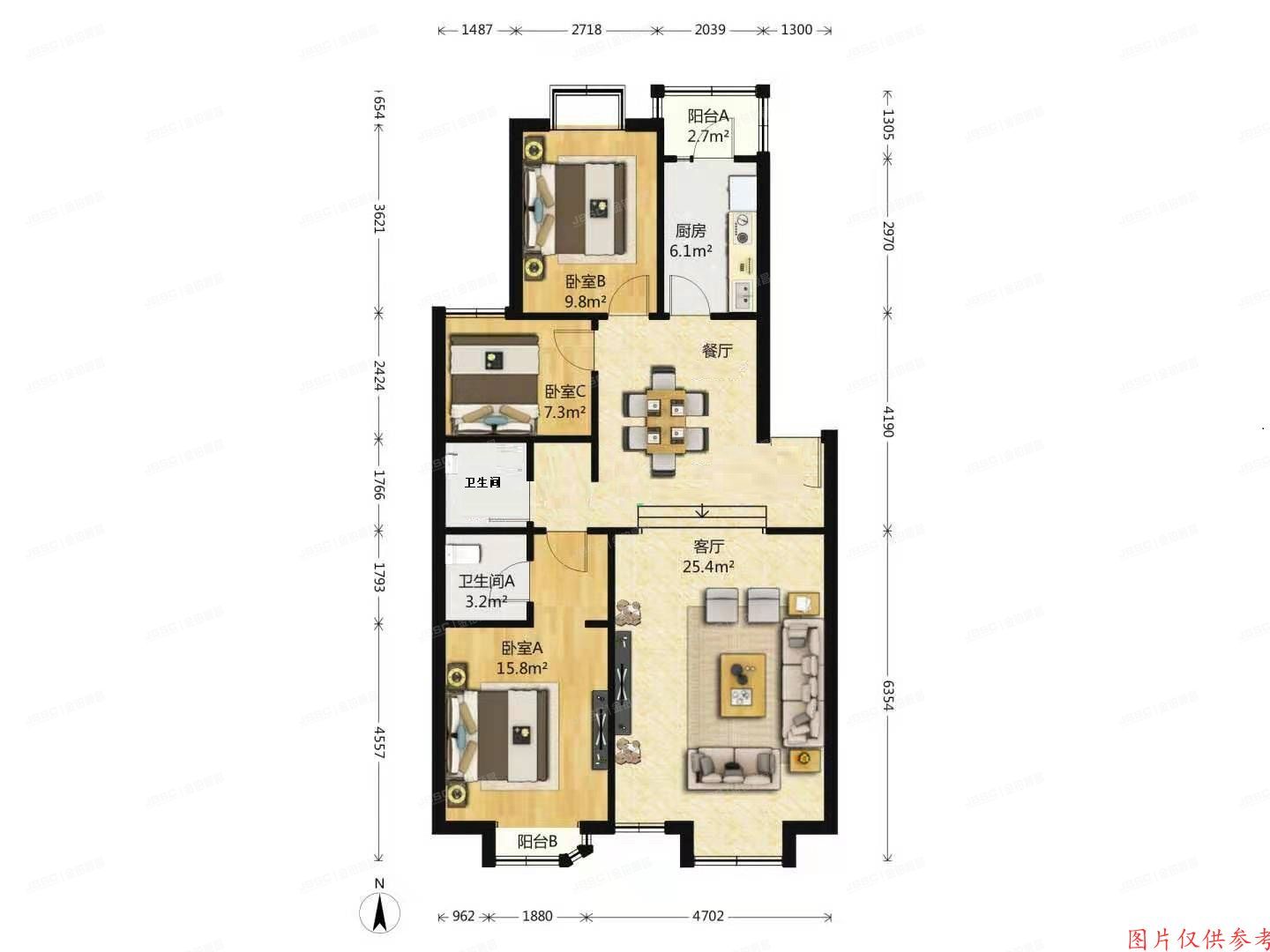 大兴区 灵秀山庄2号楼3层4-302室