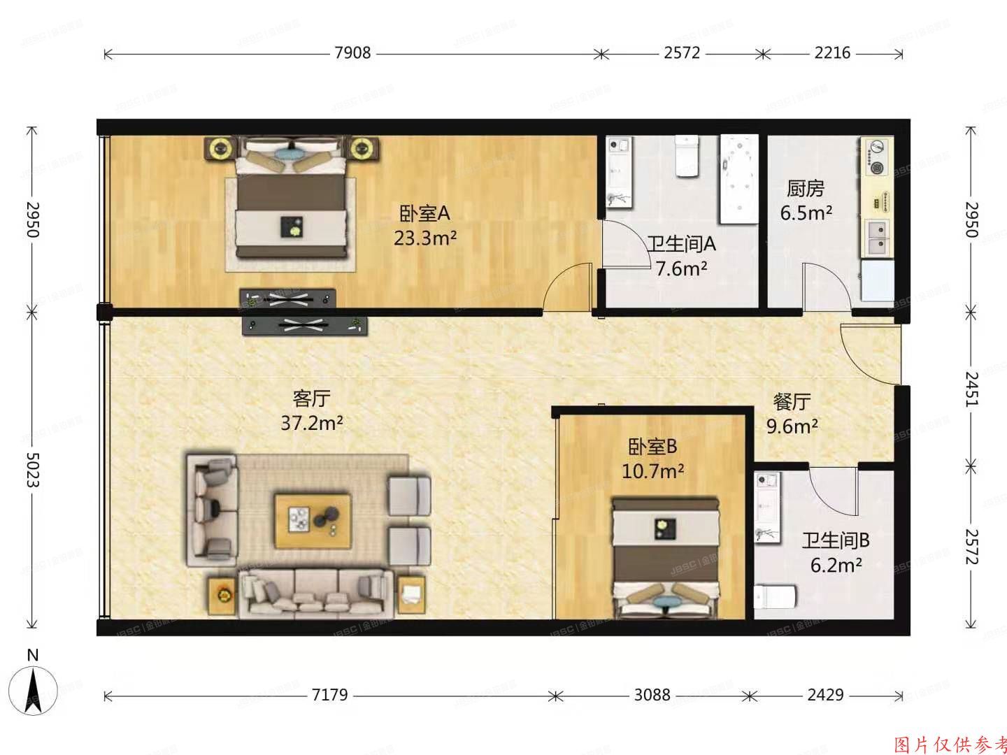 ※西城区 西派国际公寓133号楼5层510室