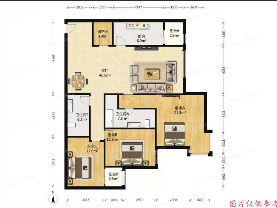 西城区 立恒名苑3号楼5层502室