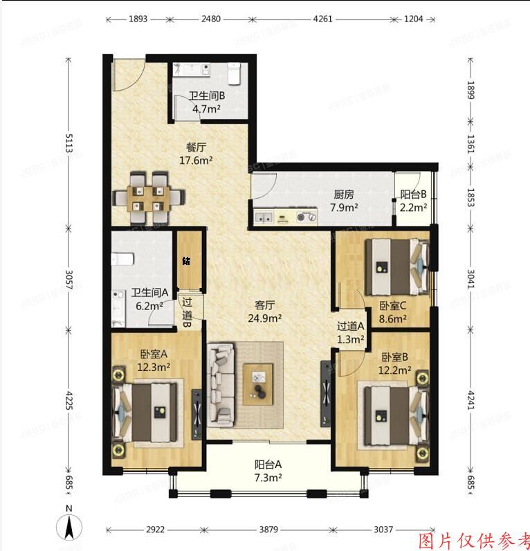 丰台区 春园5号楼13层1304