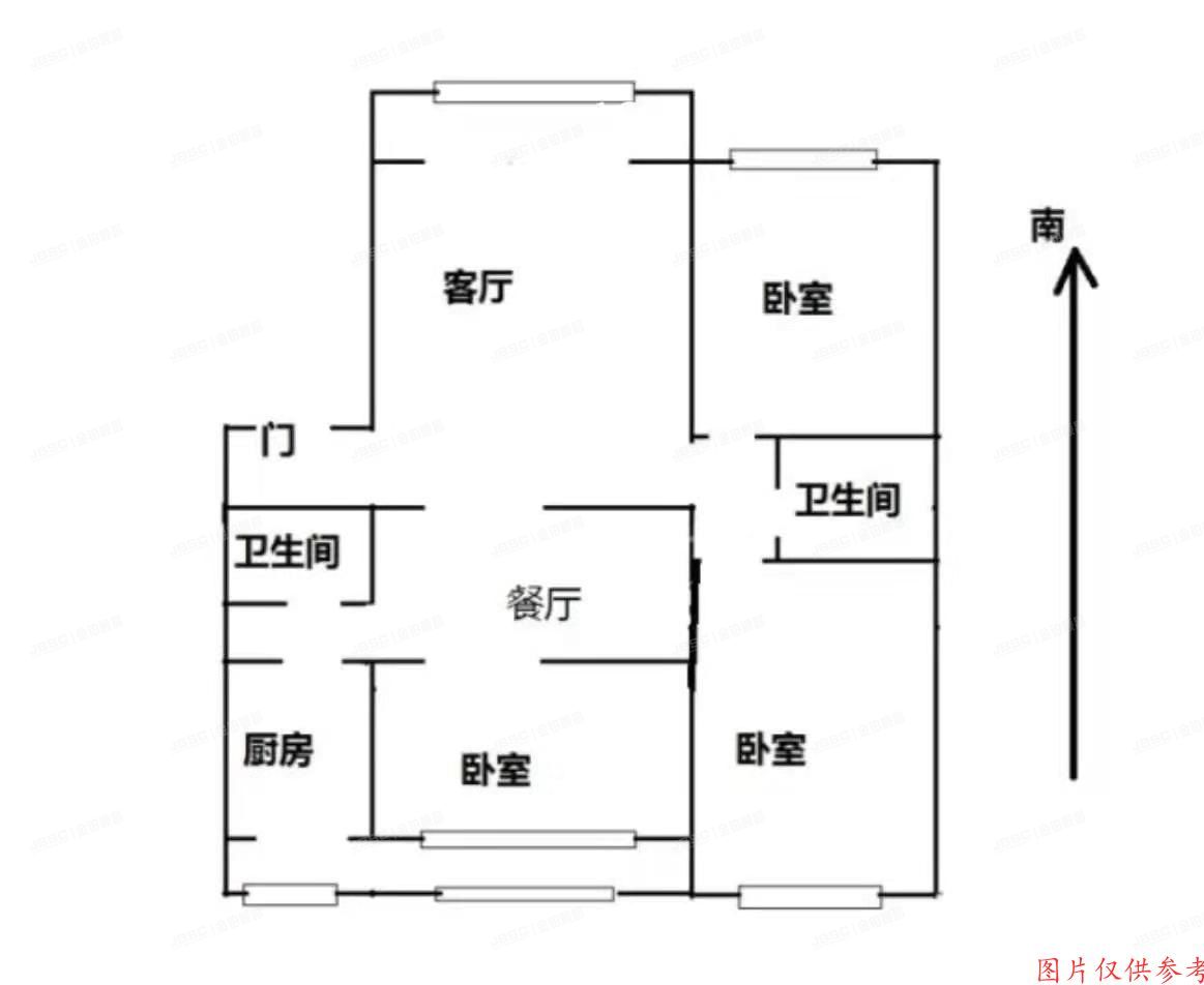 密云区 花园小区42号楼6层2单元601室