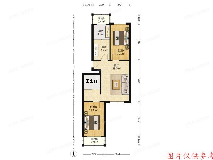 房山区 良乡西路甲8号5单元501号（良乡民政局家属楼）