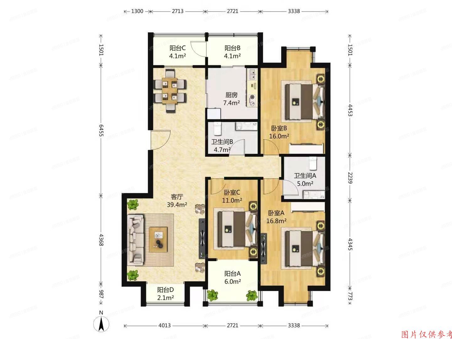 大兴区 黄村镇清澄名苑南区1号楼10层5单元1001室
