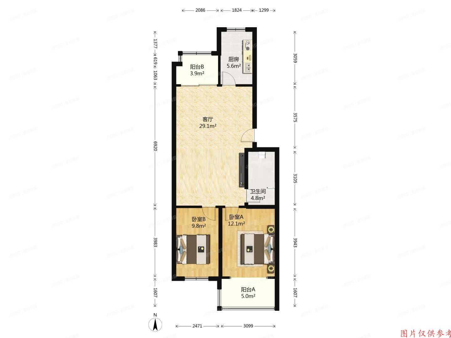 朝阳区 观音惠园7号楼1层2单元102室