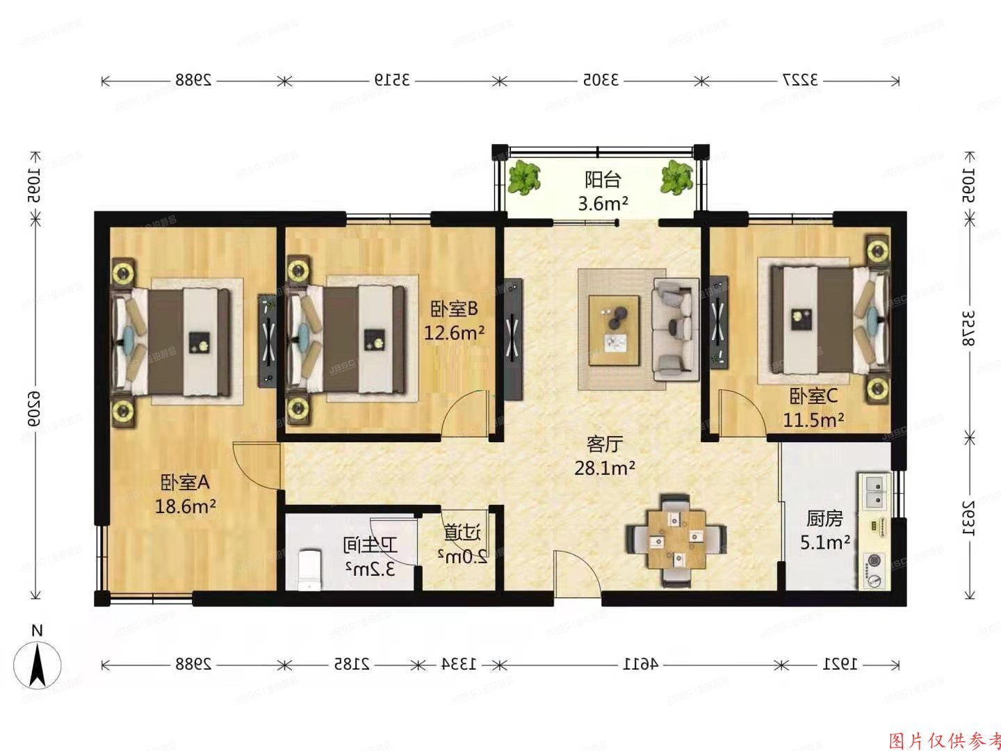 丰台区 大成里春园3号楼1单元210室